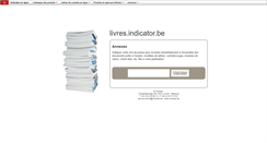 Desktop Screenshot of livres.indicator.be
