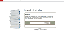 Tablet Screenshot of livres.indicator.be