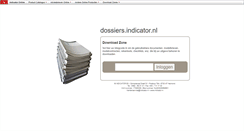 Desktop Screenshot of dossiers.indicator.nl